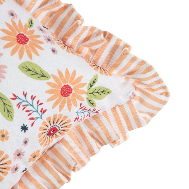 Linen & More Louisa Kussen bloem ruffle 30x50cm