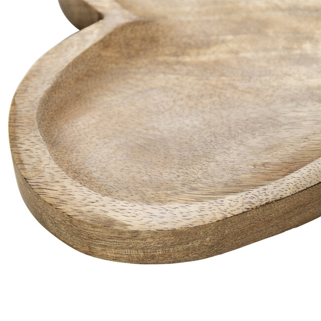 Mars & More Schaal Hart mango hout 20cm