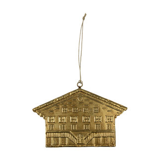 Mars & More hanger ijzer chalet a goud 16cm