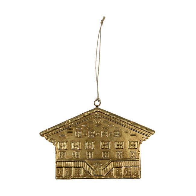 Mars & More hanger ijzer chalet a goud 16cm