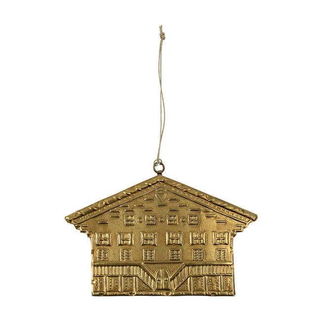 Mars & More hanger ijzer chalet a goud 16cm
