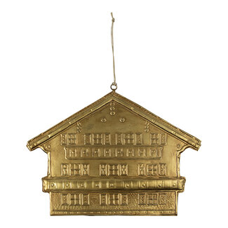 Mars & More hanger ijzer chalet b goud 23cm