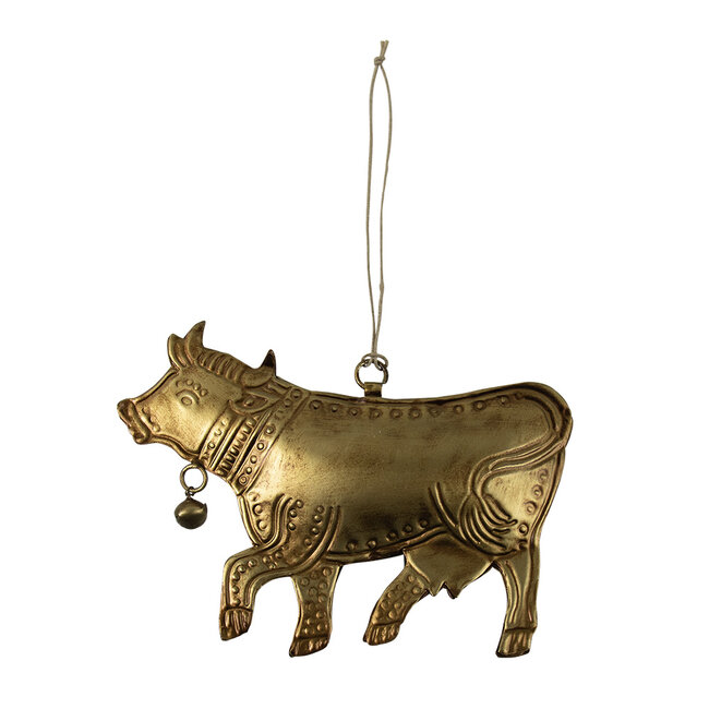 Mars & More hanger ijzer koe goud 16cm