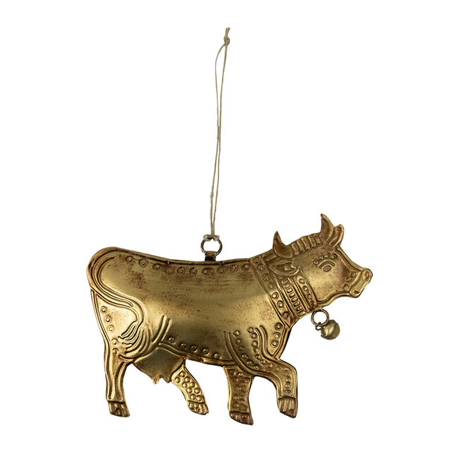 Mars & More hanger ijzer koe goud 16cm