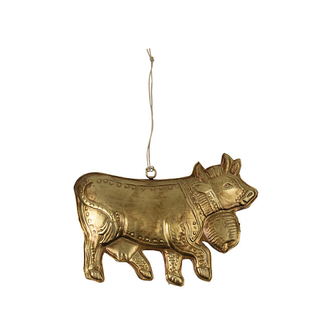 Mars & More hanger ijzer koe goud 17cm