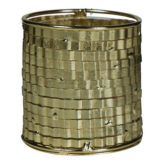 Mars & More windlicht metaal champagne goud c