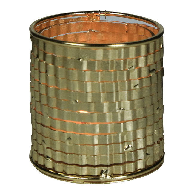 Mars & More windlicht metaal champagne goud c