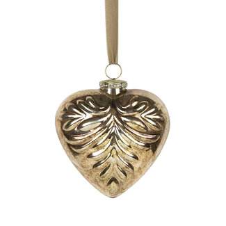 Mars & More decoratie hart goud 15cm