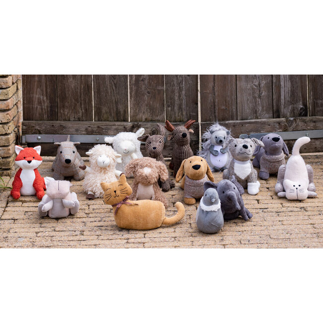 Mars & More Deurstopper Hond staand ruit 30,5x15x23cm