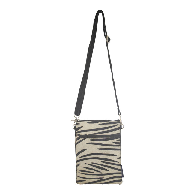 Mars & More crossbody tas verticaal zebra 23x17cm*