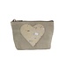 Mars & More make up tas hart beige 15cm