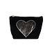 Mars & More make up tas hart zwart 15cm