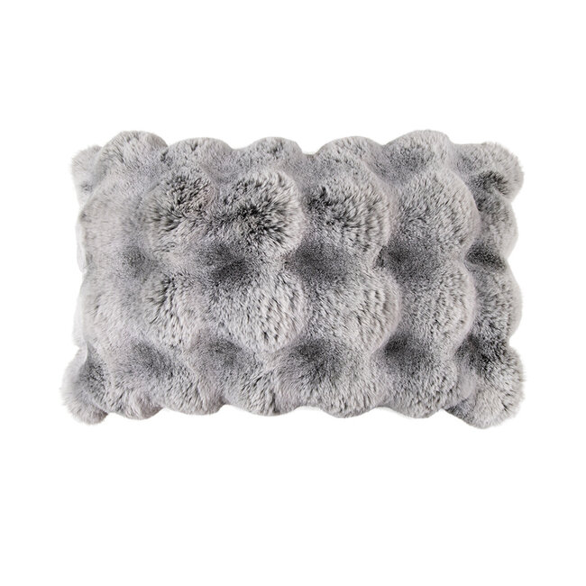 Mars & More half kussen teddy bubble grijs 30x50cm