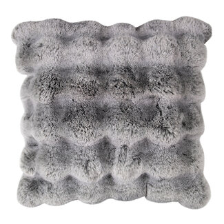 Mars & More kussen teddy bubble grijs 45x45cm