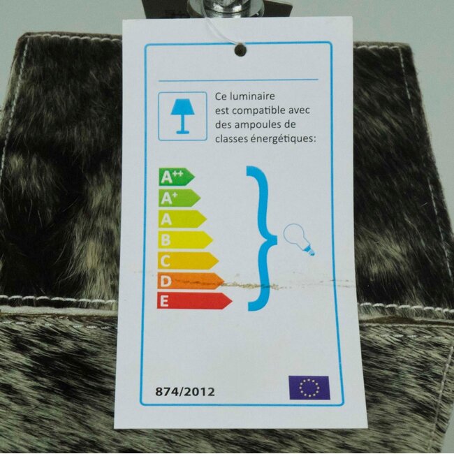 Mars & More lampvoet vierkant koe zwart 45cm