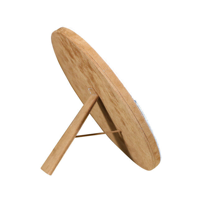 Mars & More spiegel rond standaard koe bruin/wit 25cm*