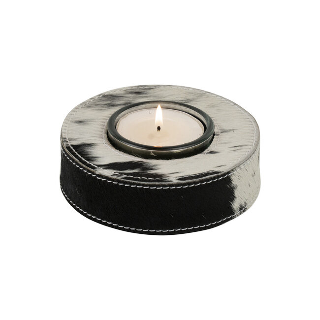 Mars & More windlicht koe zwart 13cm*