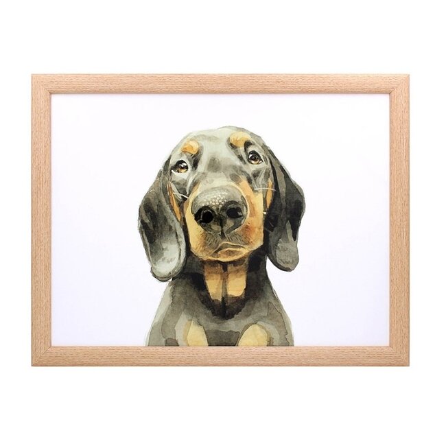 Lesser & Pavey Schootkussen gladharige teckel  44 x 33 x 6  cm