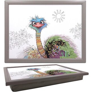 Simon Sloth Schootkussen laptray  Oscar de struisvogel 44 x 33 x 6 cm