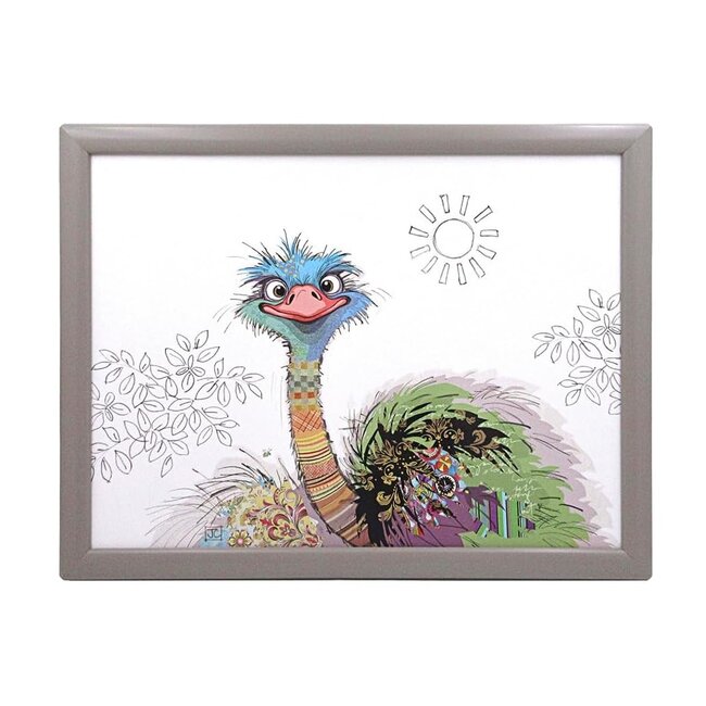 Simon Sloth Schootkussen laptray  Oscar de struisvogel 44 x 33 x 6 cm