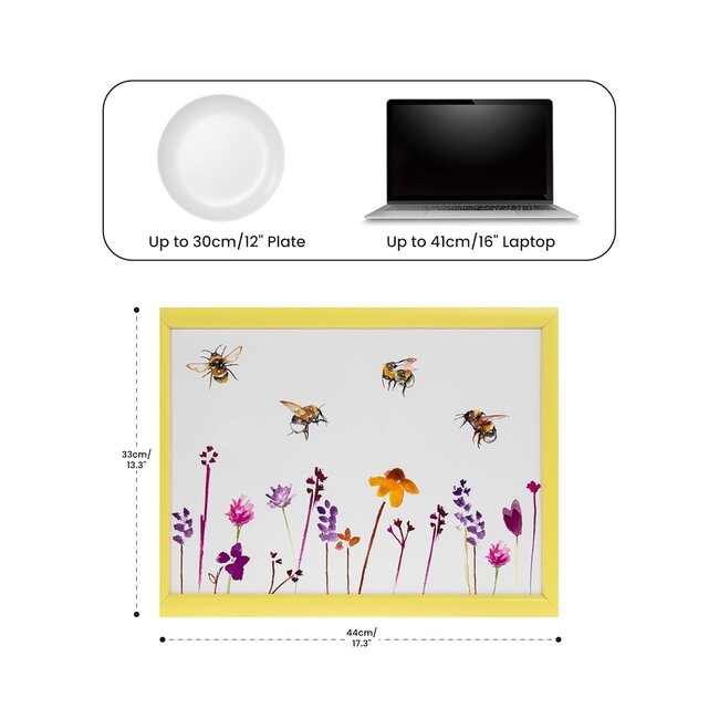 Lesser & Pavey Schootkussen laptray  Busy Bees  44 x 33 x 6 cm