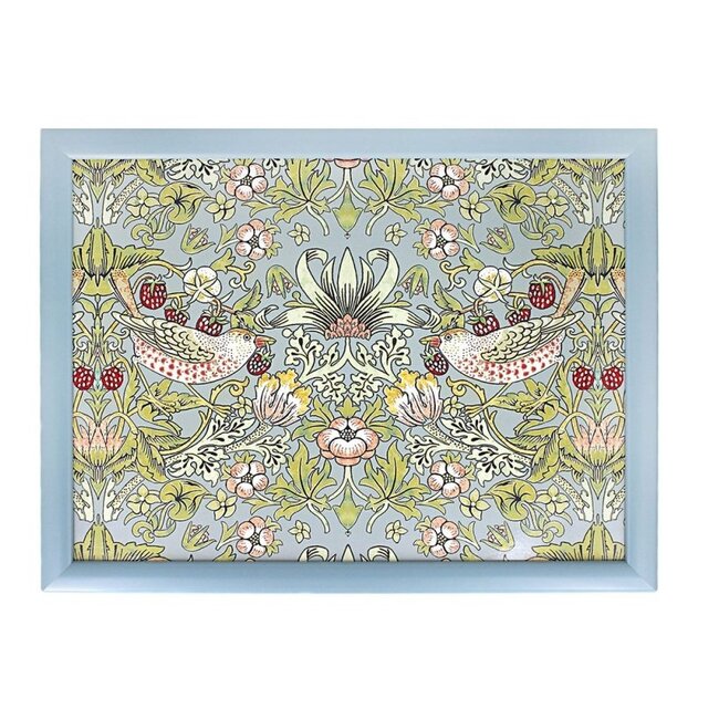 Lesser & Pavey Schootkussen laptray  Strawbarry thief   44 x 33 x 6 cm