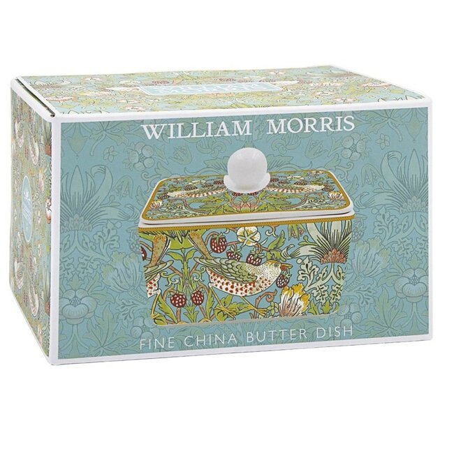 Lesser & Pavey Botervloot Strawbarry thief porselein -16x10x10cm