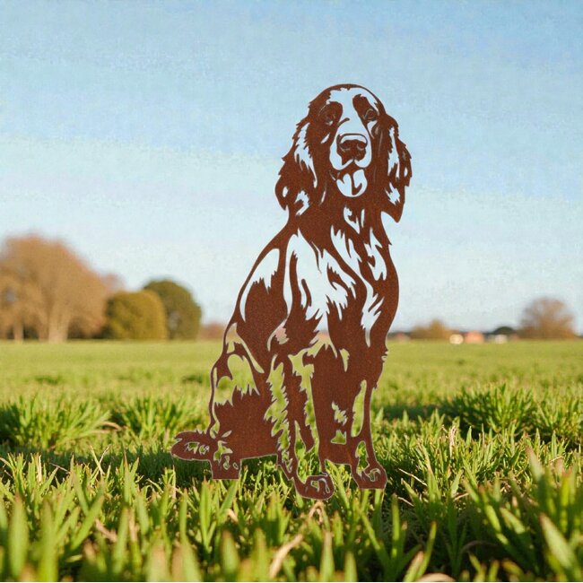 Siermetaal Tuindecoratie Ierse setter - levensgroot - 90 cm x 45 cm