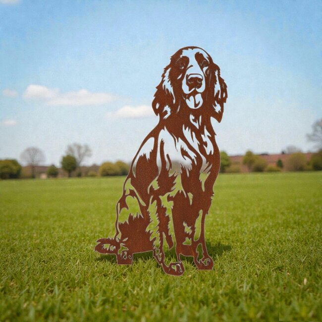 Siermetaal Tuindecoratie Ierse setter - levensgroot - 90 cm x 45 cm