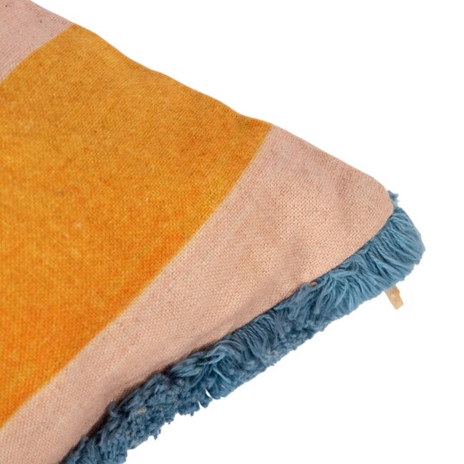 Mars & More Kussen Artisan Amour strepen geel 35x50cm