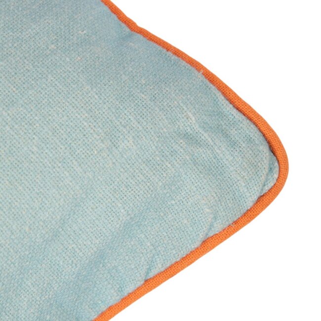 Mars & More Kussen Artisan Aperol spritz blauw 45x45cm