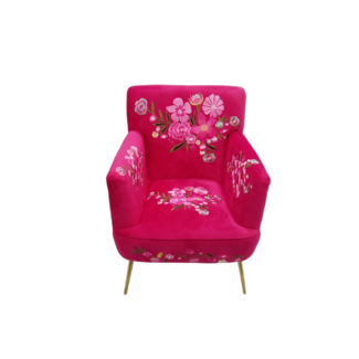 Mars & More Stoel Joy fuchsia 66,5x68x97cm