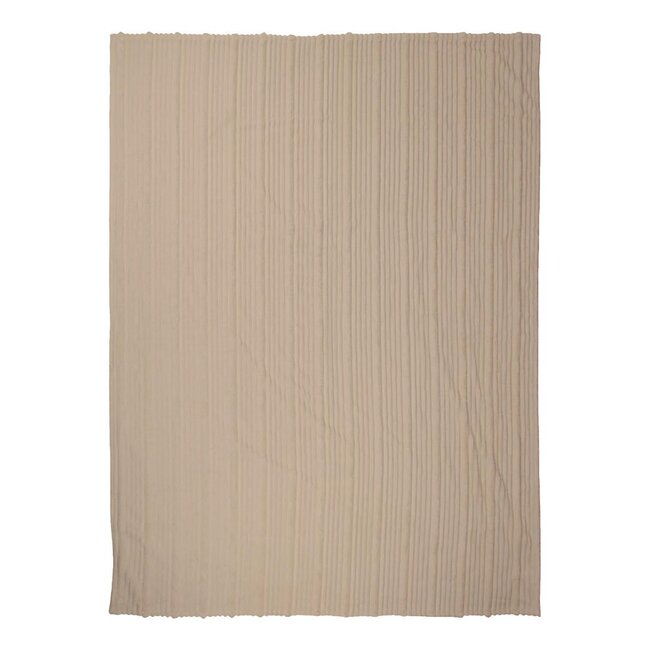 Linen & More Plaid Strepen Beige 140x200cm