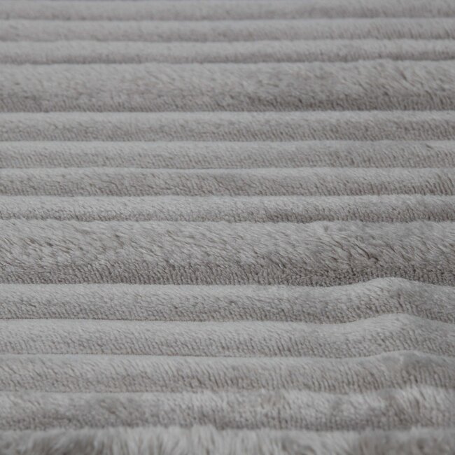 Linen & More Plaid Strepen Grijs 140x200cm