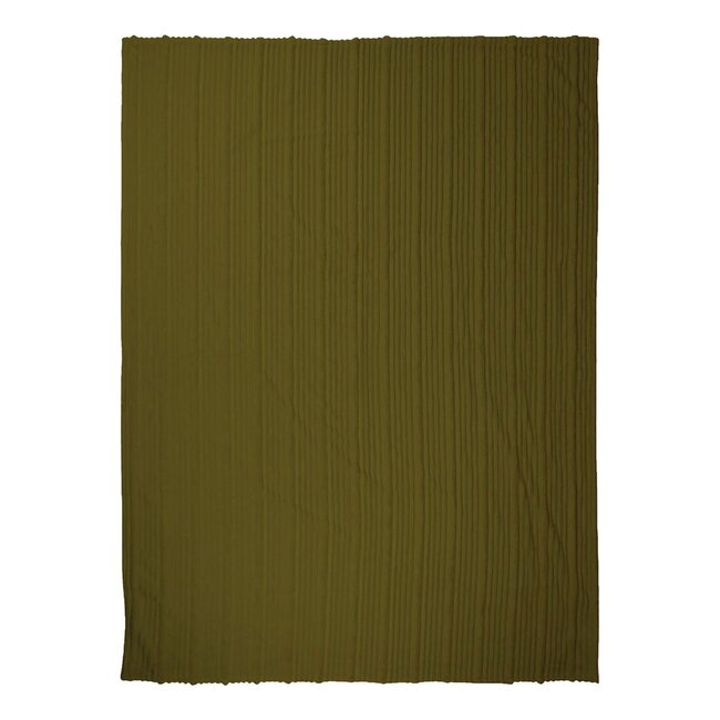 Linen & More Plaid Strepen Groen 140x200cm