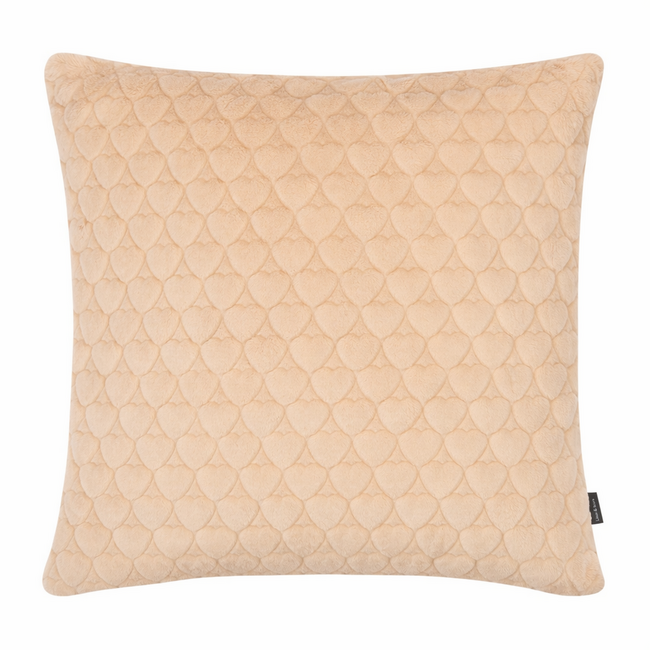 Linen & More Kussen Hartjes Beige 45x45cm