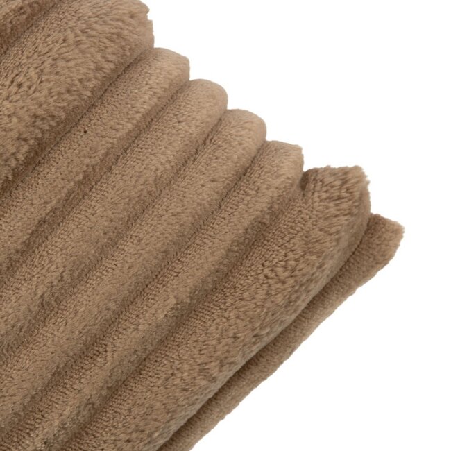 Linen & More Kussen Strepen Taupe 45x45cm