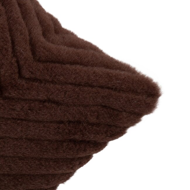 Mars & More Kussen Visgraat Bruin 45x45cm