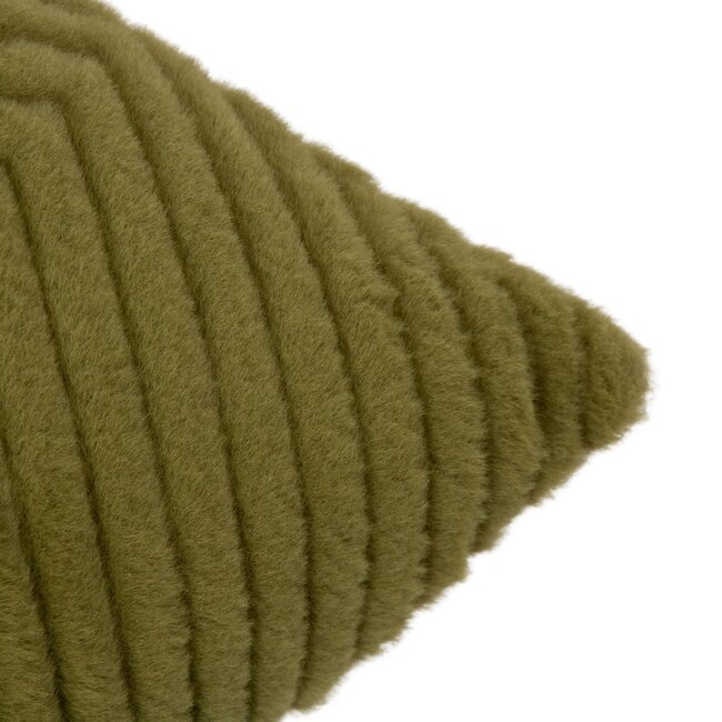 Mars & More Kussen Visgraat Groen 45x45cm