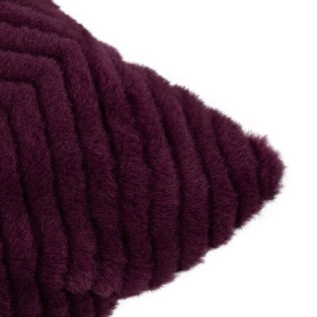 Mars & More Kussen Visgraat Paars 45x45cm