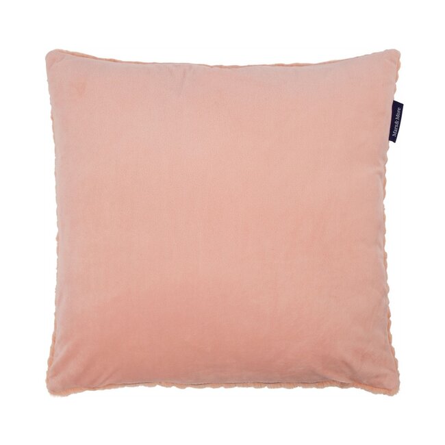 Mars & More Kussen Visgraat Roze 45x45cm