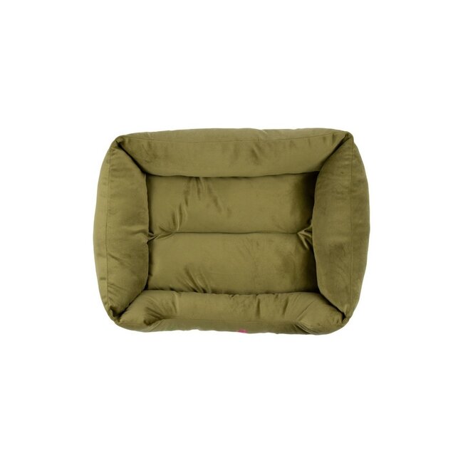 Mars & More Dierenmand S borduurwerk olijf groen 55x42x15cm