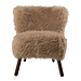 Mars & More stoel tibetan lamb beige 60x72x74cm