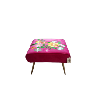 Mars & More Hocker Joy fuchsia roze 52x40x40cm