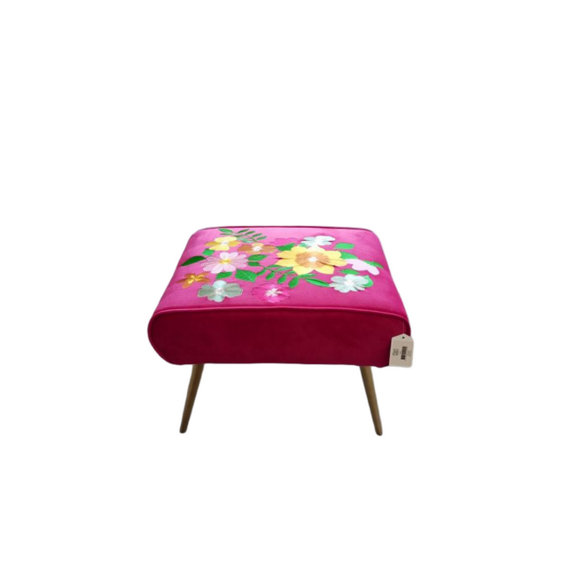 Mars & More Hocker Joy fuchsia roze 52x40x40cm