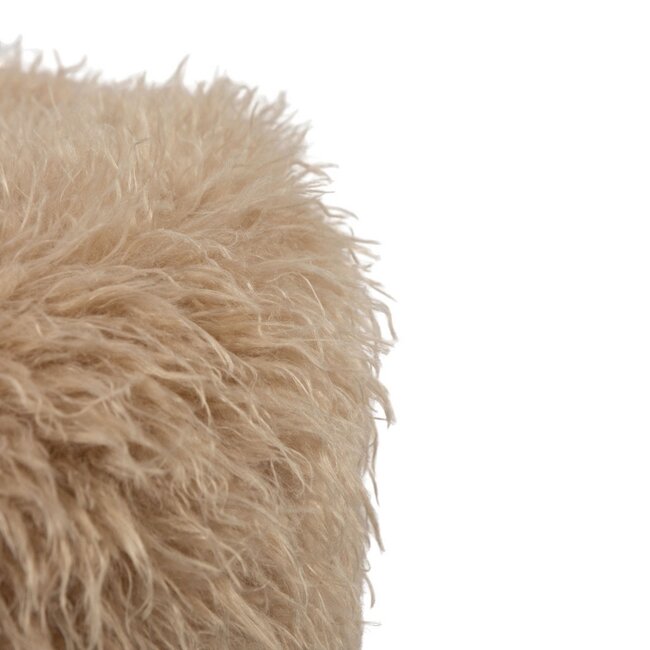 Mars & More poef tibetan lamb beige rond dia 40cm