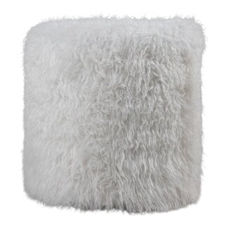 Mars & More poef tibetan lamb wit rond dia 40cm