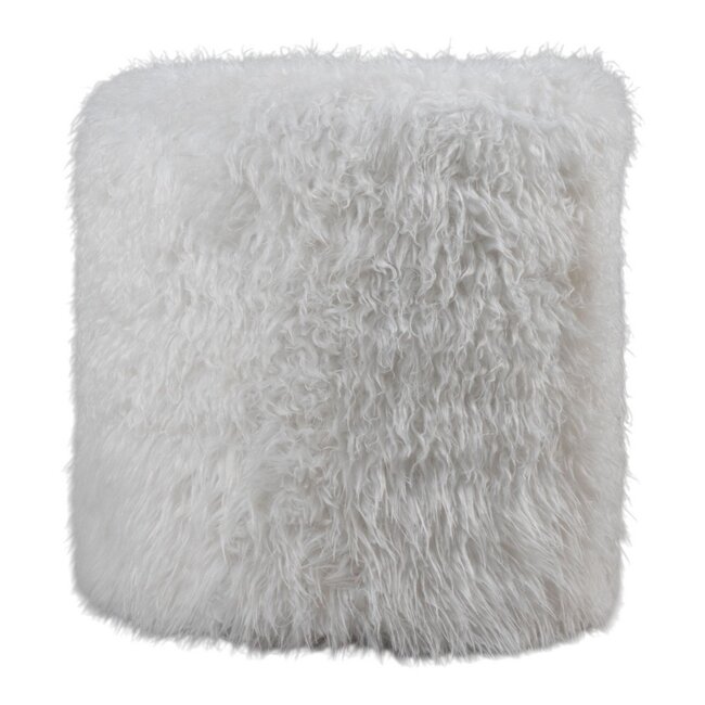 Mars & More poef tibetan lamb wit rond dia 40cm