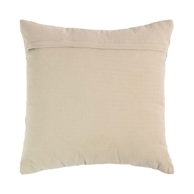 Mars & More Kussen geborduurd met wilde bloemen pioenroos, 45x45cm