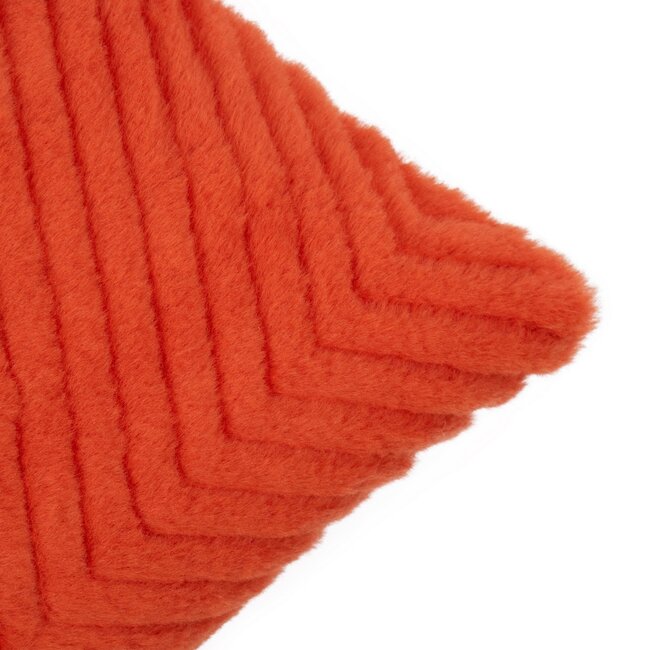 Mars & More Kussen Visgraat Oranje 45x45cm